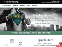 Tablet Screenshot of insuranceshopllc.com